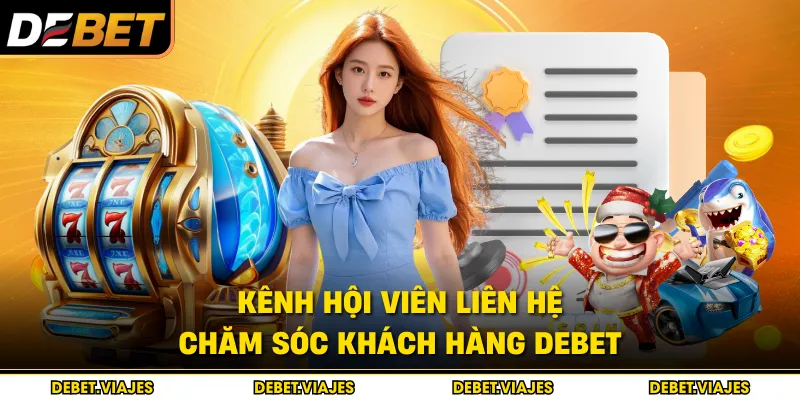 Kênh hội viên liên hệ chăm sóc khách hàng Debet