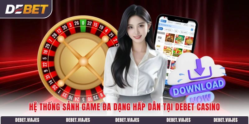Hệ thống sảnh game đa dạng hấp dẫn tại Debet Casino